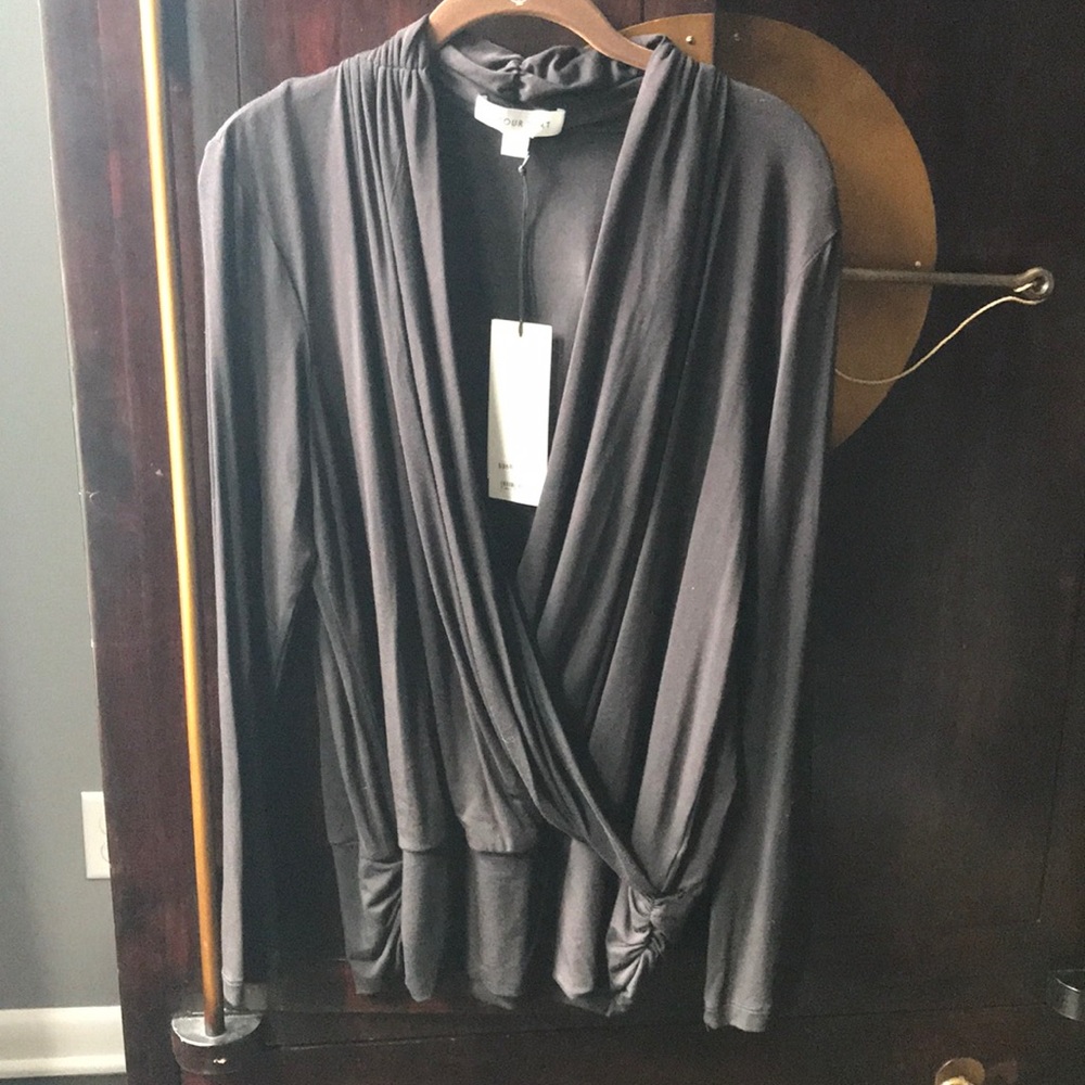 Amour Vert wrap jersey top. NWT!!